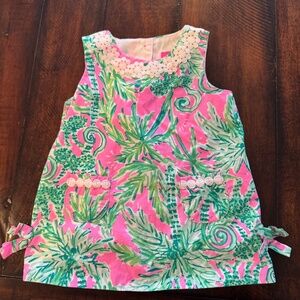 Lilly Pulitzer Pink and Green 6-12M Dress